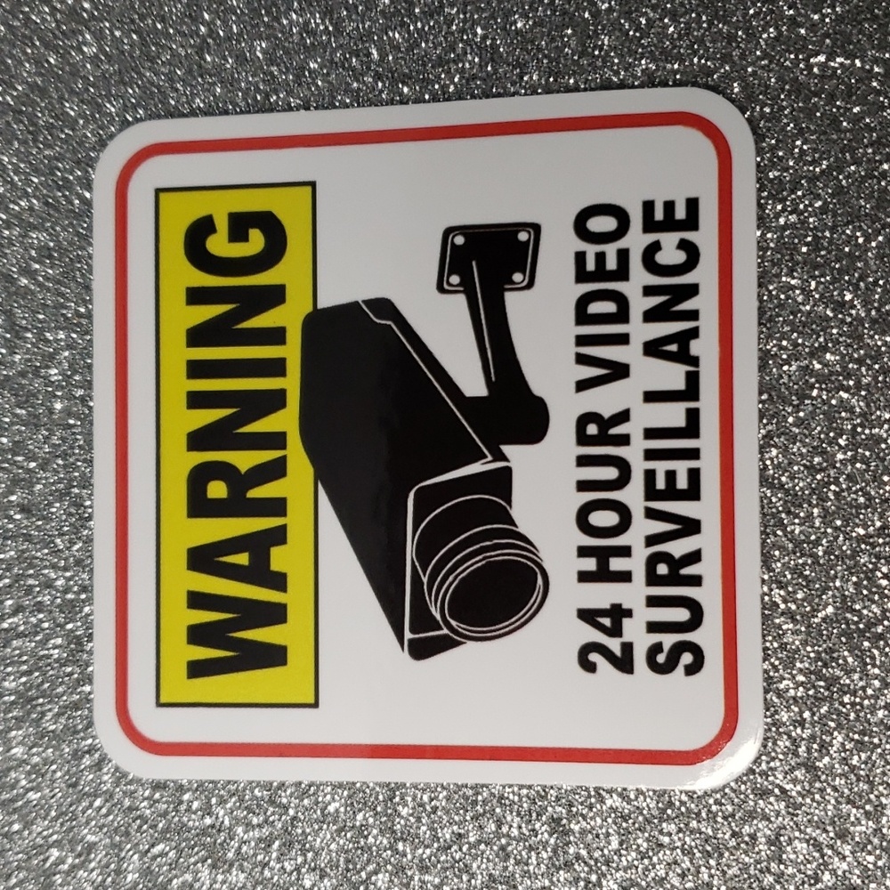 SIGN WATERPOOF Sticker Warning
